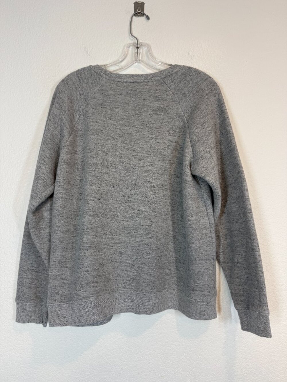 Marine Layer Gray Crewneck Fleece Sweatshirt Large Cozy Casual Sherpa - Picture 3 of 9